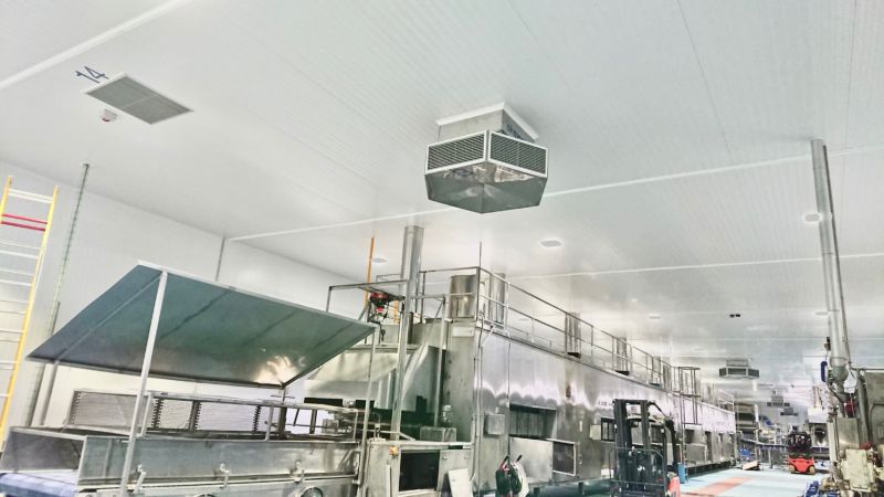 Airmagic en línea de producción de alimentos